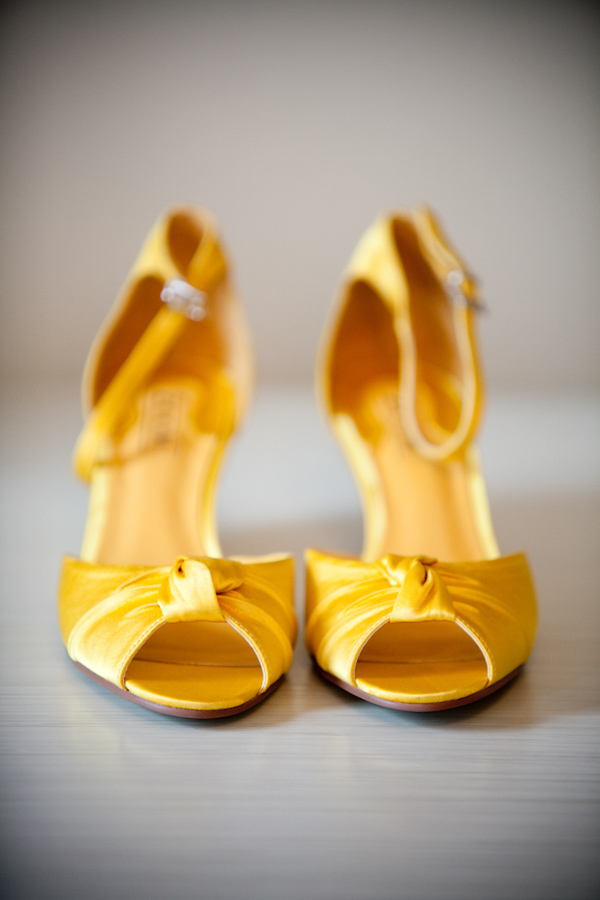 yellow weddingshoes -  photo by Christine Meintjes Photography